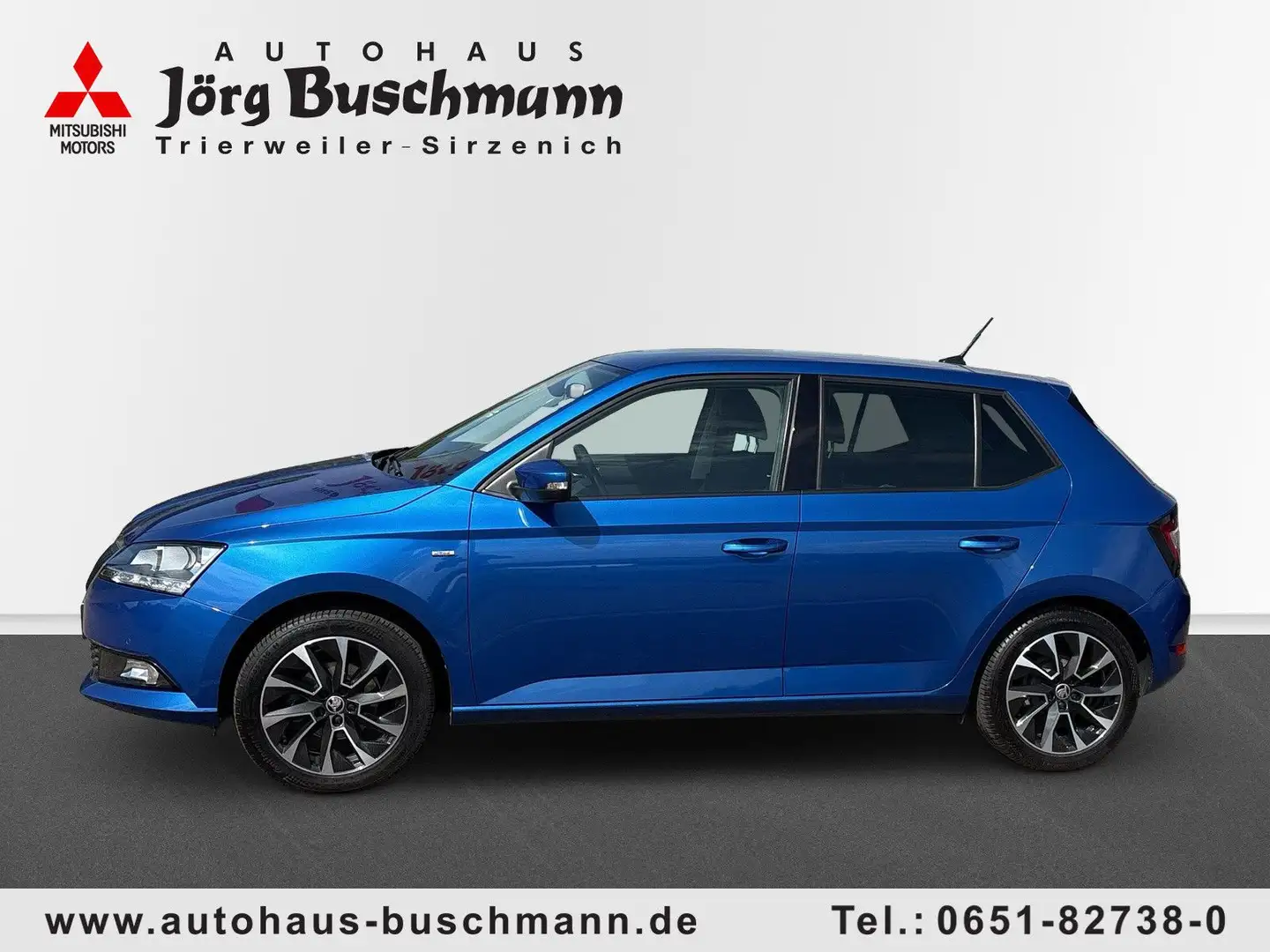 Skoda Fabia 1,0 TSI, Drive 125 Jahre, Klima,PDC,Alus Blau - 2