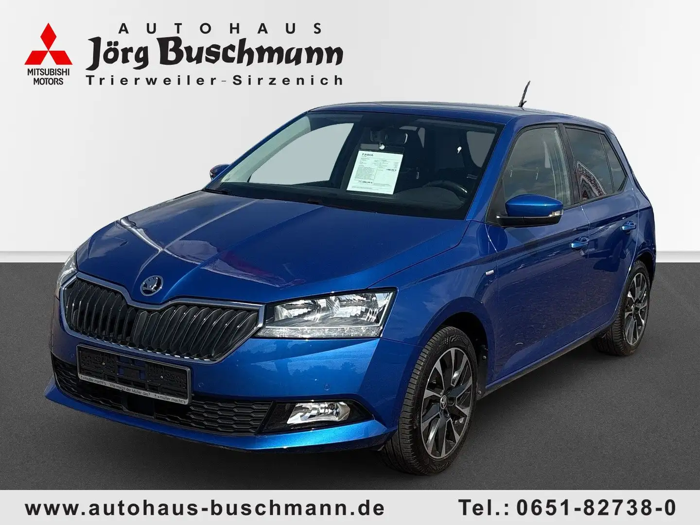 Skoda Fabia 1,0 TSI, Drive 125 Jahre, Klima,PDC,Alus Blau - 1