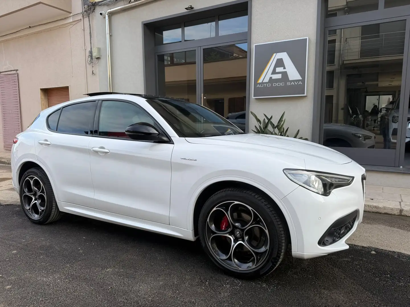 Alfa Romeo Stelvio Stelvio 2.2 D Veloce Q4 210 Cv+Tetto+Pelle Rossa.. Blanco - 2