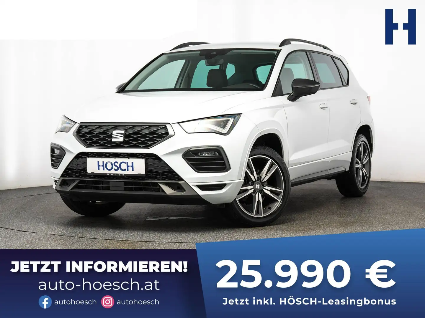 SEAT Ateca 1.5 TSI Aut. FR 18" NAV ACC LED SCHNÄPPCHEN Weiß - 1