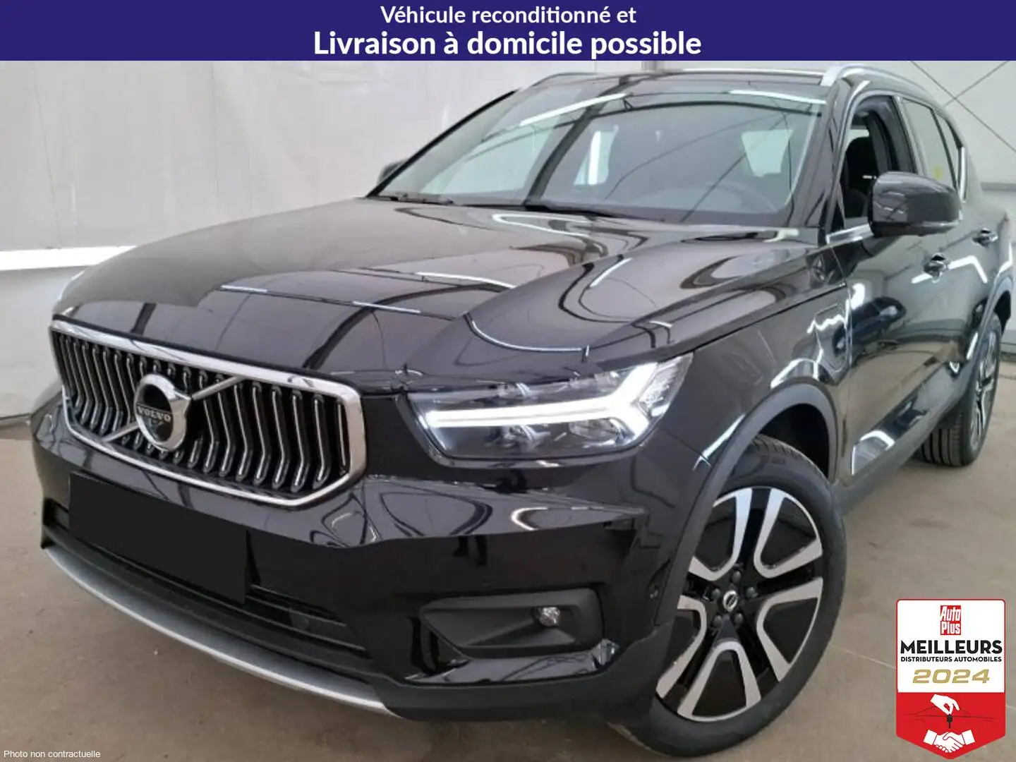 Volvo XC40 T5 Twin Engine 180+82 DCT7 Momentum +Toit +GPS Noir - 1