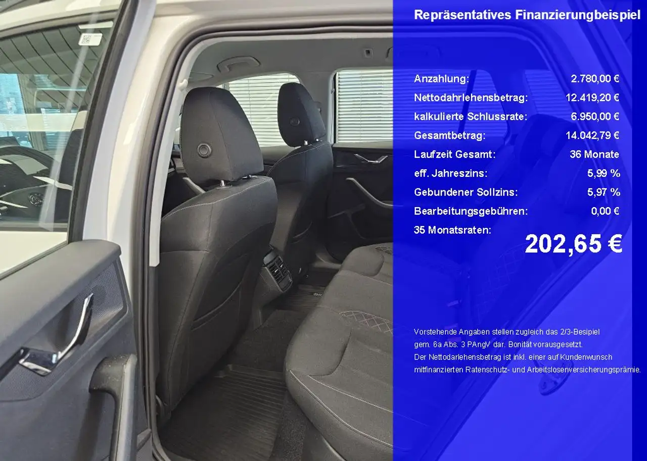 Skoda Kamiq Ambition LED,PDC,Sitzheizung,Navi,AHK, миниатюра 5
