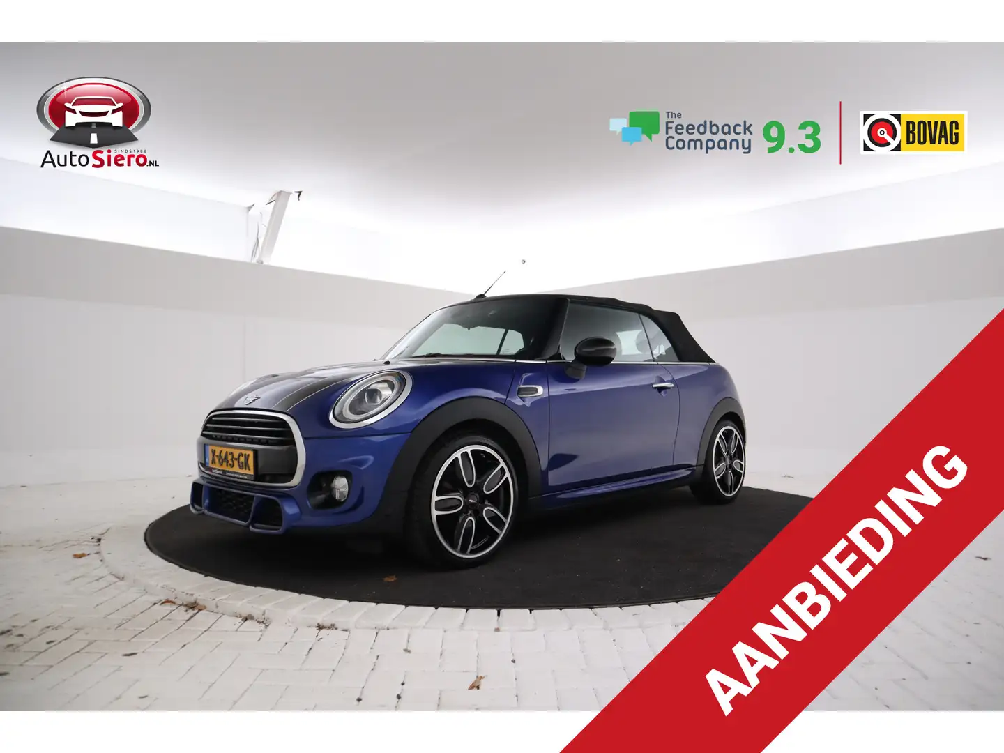 MINI John Cooper Works Cabrio Mini 1.5 Chili JCW John Cooper works pakket, Leer, Blauw - 1