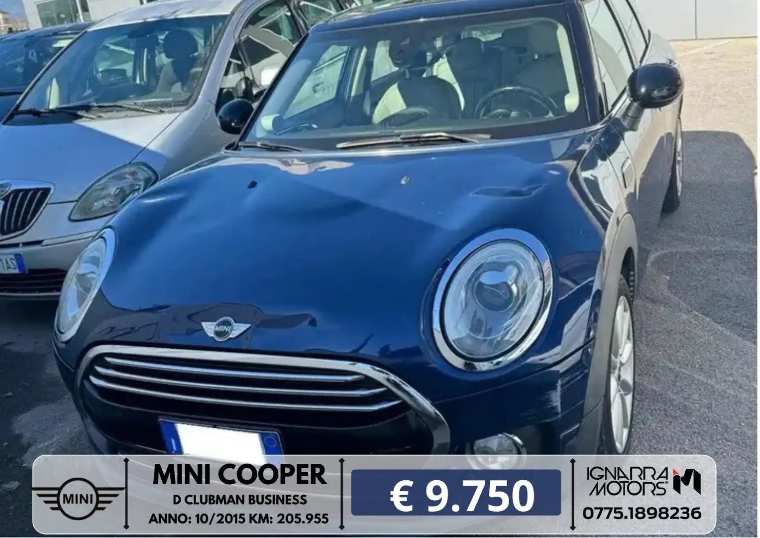 MINI Cooper D Clubman 2.0 Cooper D Business auto - FB085HS Bleu - 1