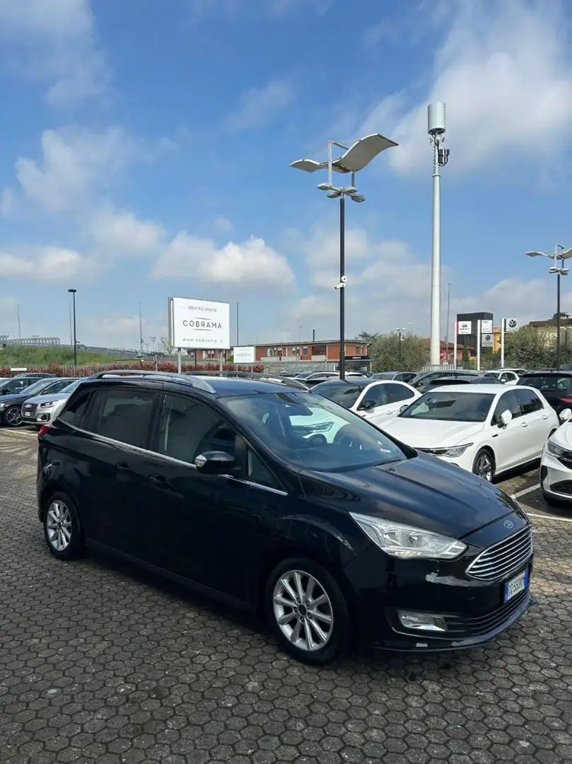 Ford C-Max 1.5 TDCi 120CV Titanium 7 POSTI NEO PATENT. Nero - 2