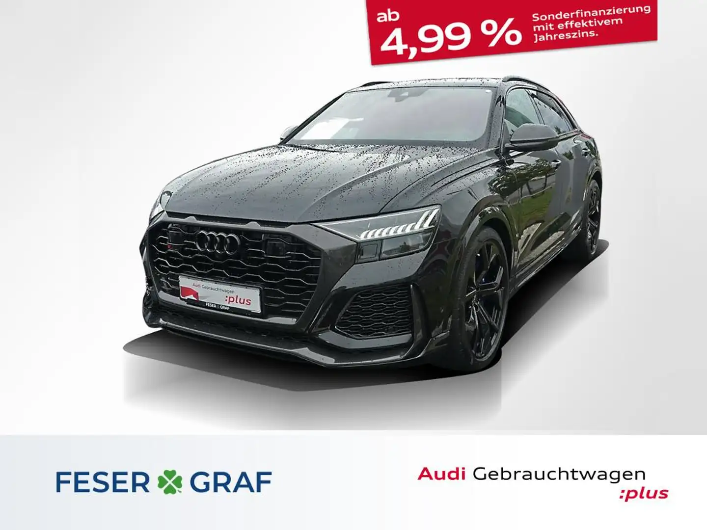 Audi RS Q8 Pano Keramik AHK HUD B&O STHZ Schwarz - 1