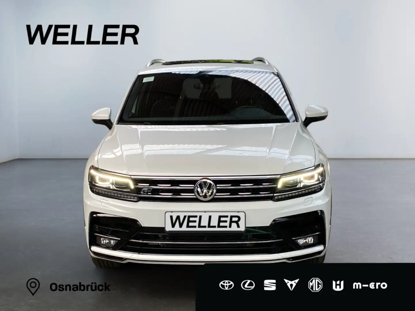 Volkswagen Tiguan 2.0 TDI 4M Highline *Leder*R-Line*Pano*AHK*HUD* Weiß - 2