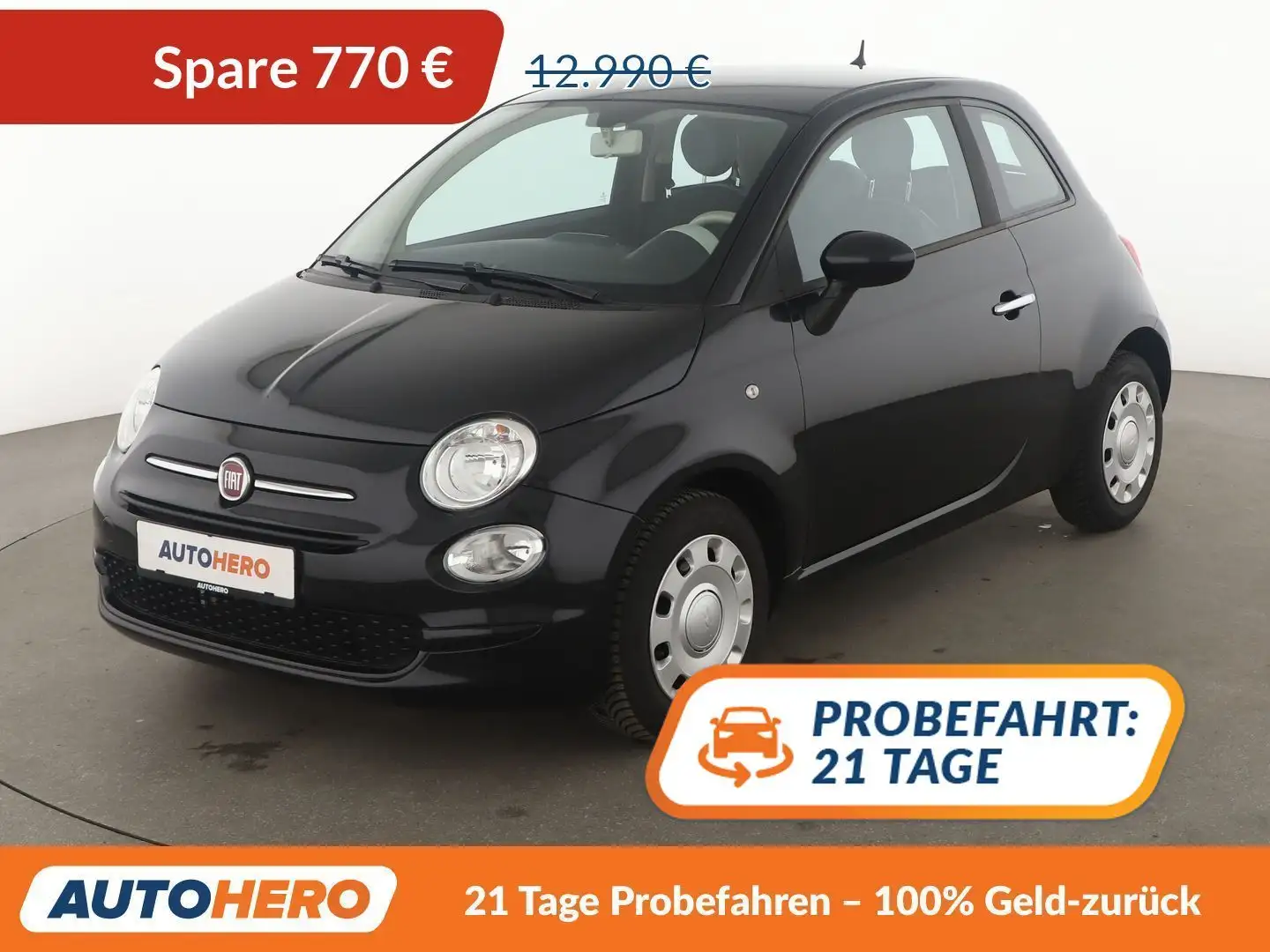 Fiat 500 1.2 Pop Star *TEMPO*KLIMA*GARANTIE* Schwarz - 1