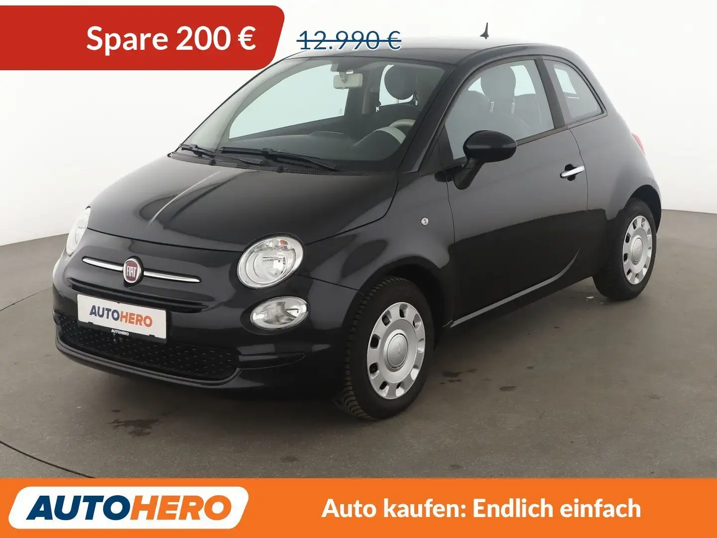 Fiat 500 1.2 Pop Star *TEMPO*KLIMA*GARANTIE* Schwarz - 1