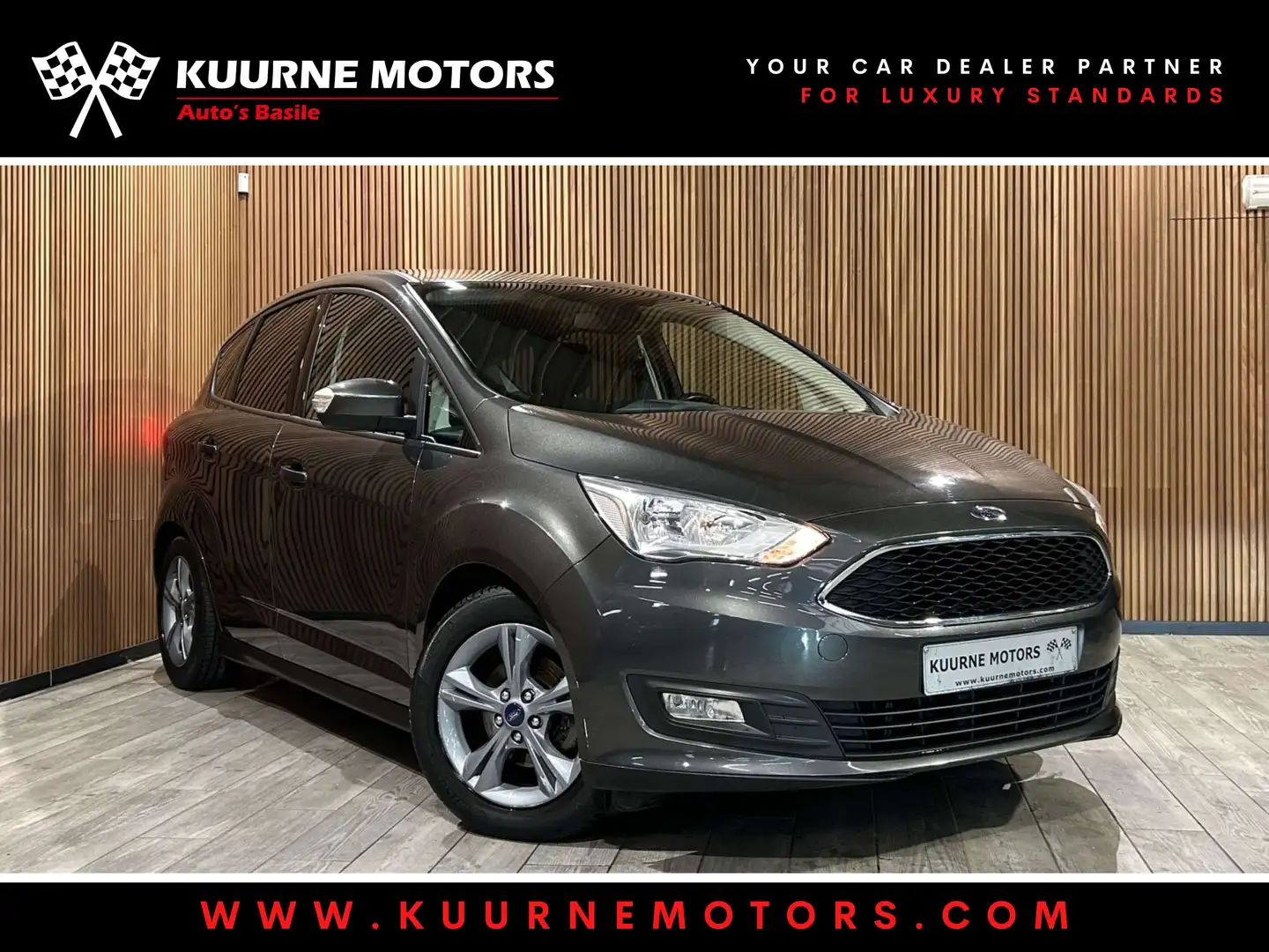 Ford C-Max 1.5TDCi Alu16\/Gps/Pdc/Airco/Cruise *1j garantie* Gris - 1