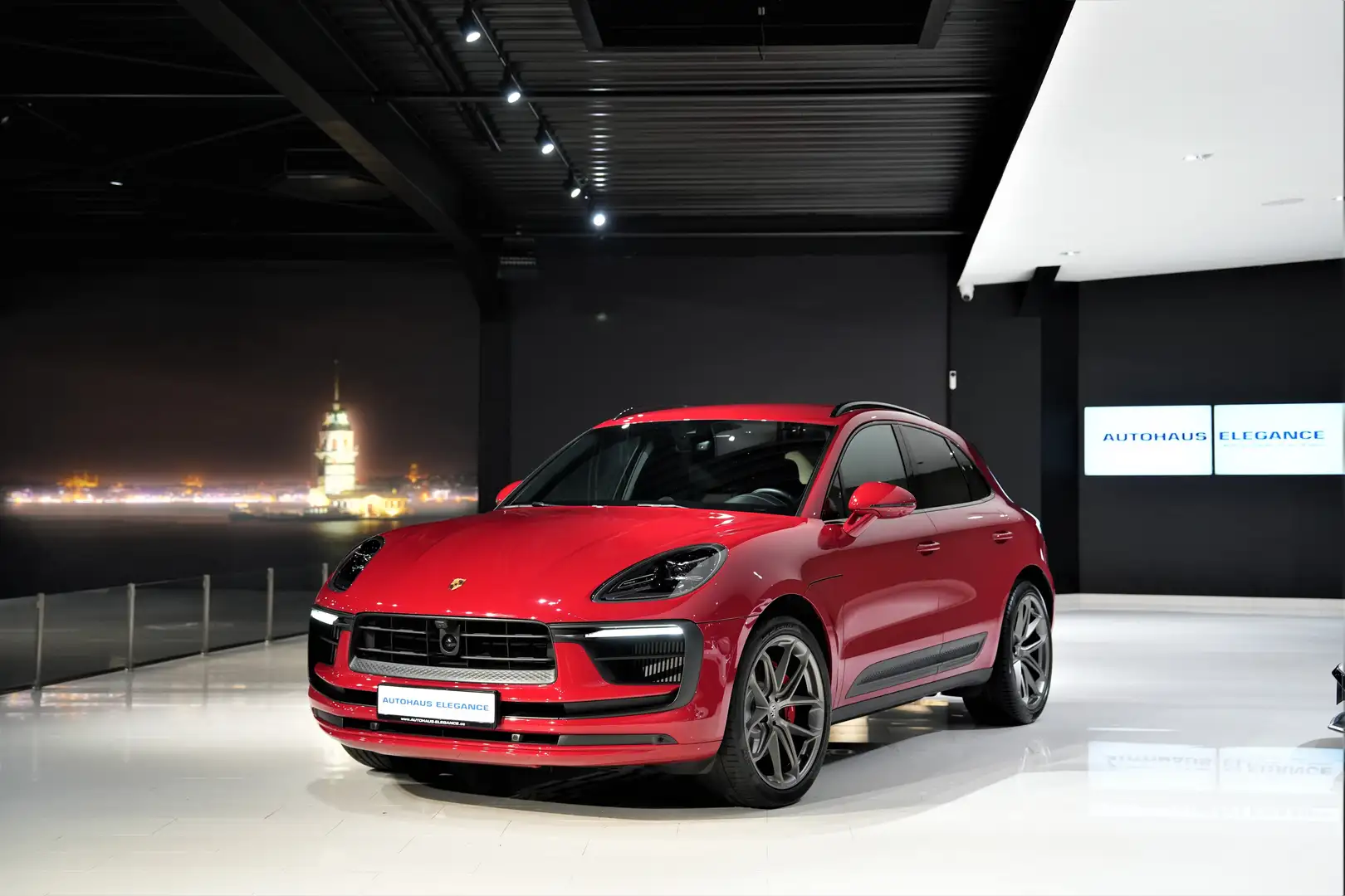 Porsche Macan S*SPORTABGAS*LUFTF.*14-WEGE*BOSE*1.HAND* Roşu - 1