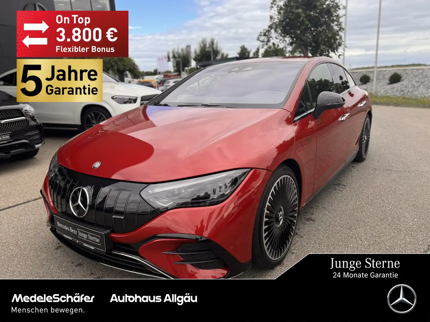 Mercedes-Benz EQE 53 EQE 53 AMG 4M+ Night 21" Carbon Sitzklima NP136 Rot - 1