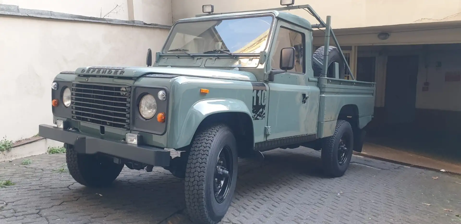 Land Rover Defender 110 TD pick up 2.5 diesel 4x4 Verde - 1