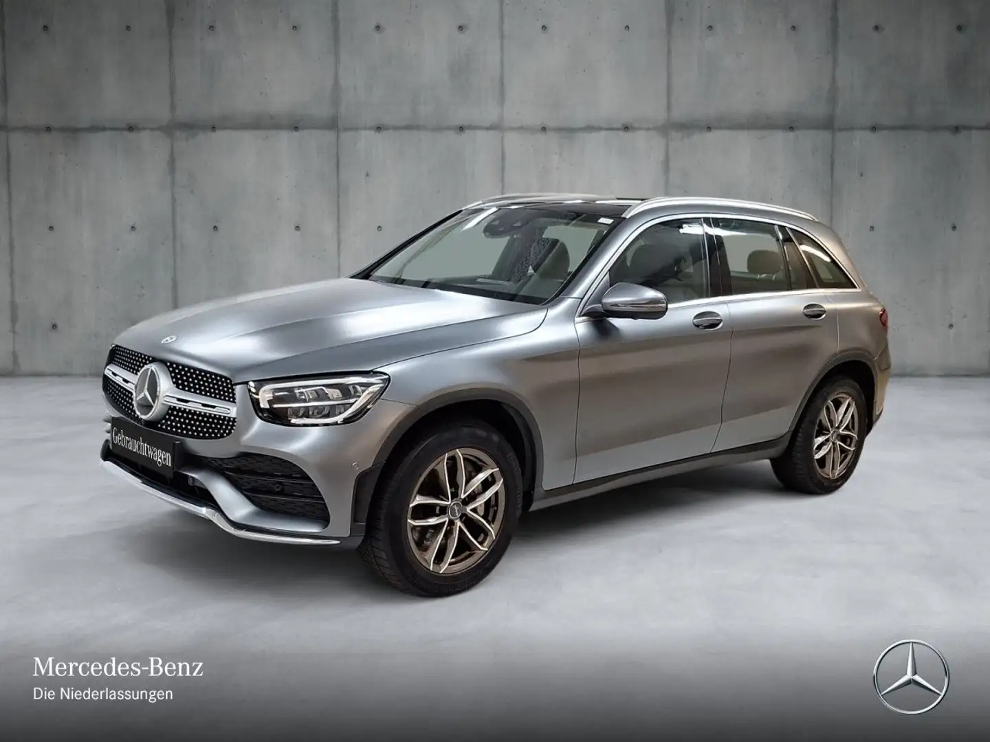 Mercedes-Benz GLC 300 d 4M AMG+PANO+360+AHK+LED+STHZG+FAHRASS+9G Grau - 2