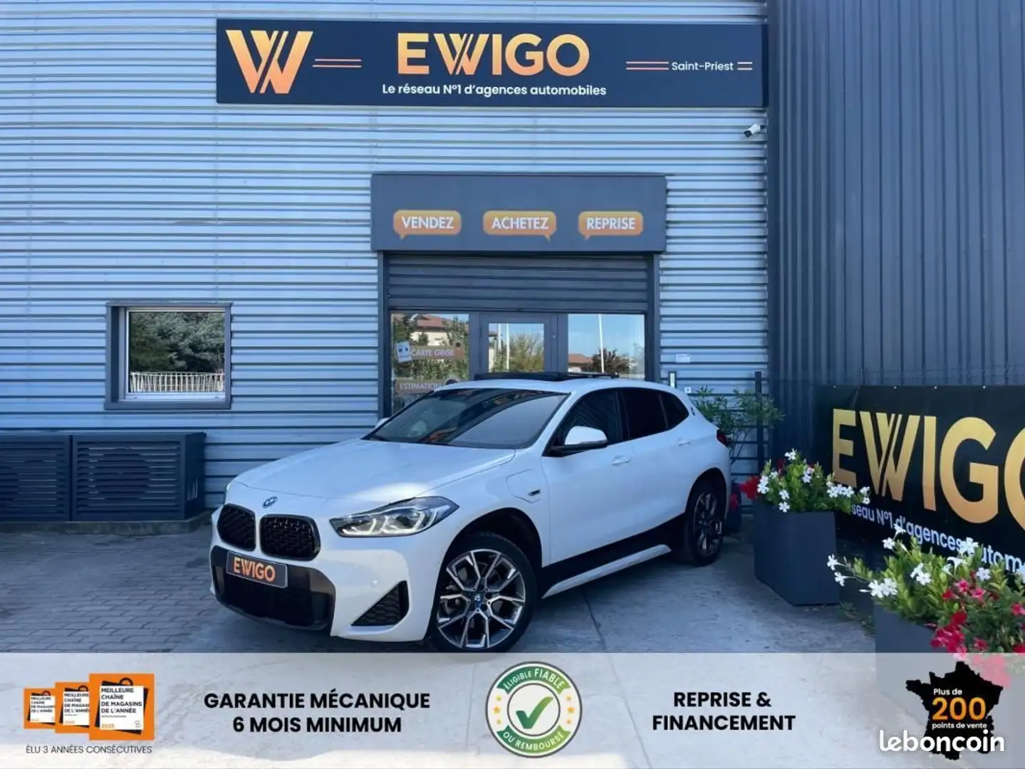 BMW X2 125ch HYBRID PACK M- TOIT OUVRANT- SIEGE CHAUFFANT- XDRIVE BVA Blanc - 1