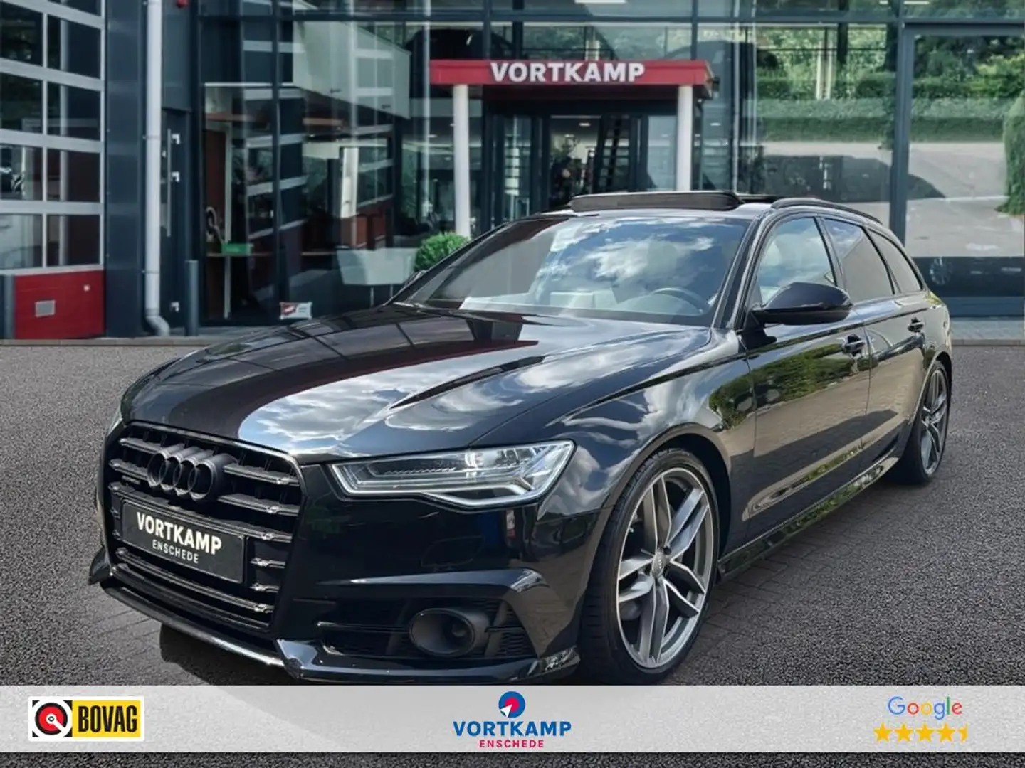Audi A6 2.0 TFSI QUATTRO S-LINE PANO-DAK/TREKHAAK/BOSE/NAV Zwart - 1