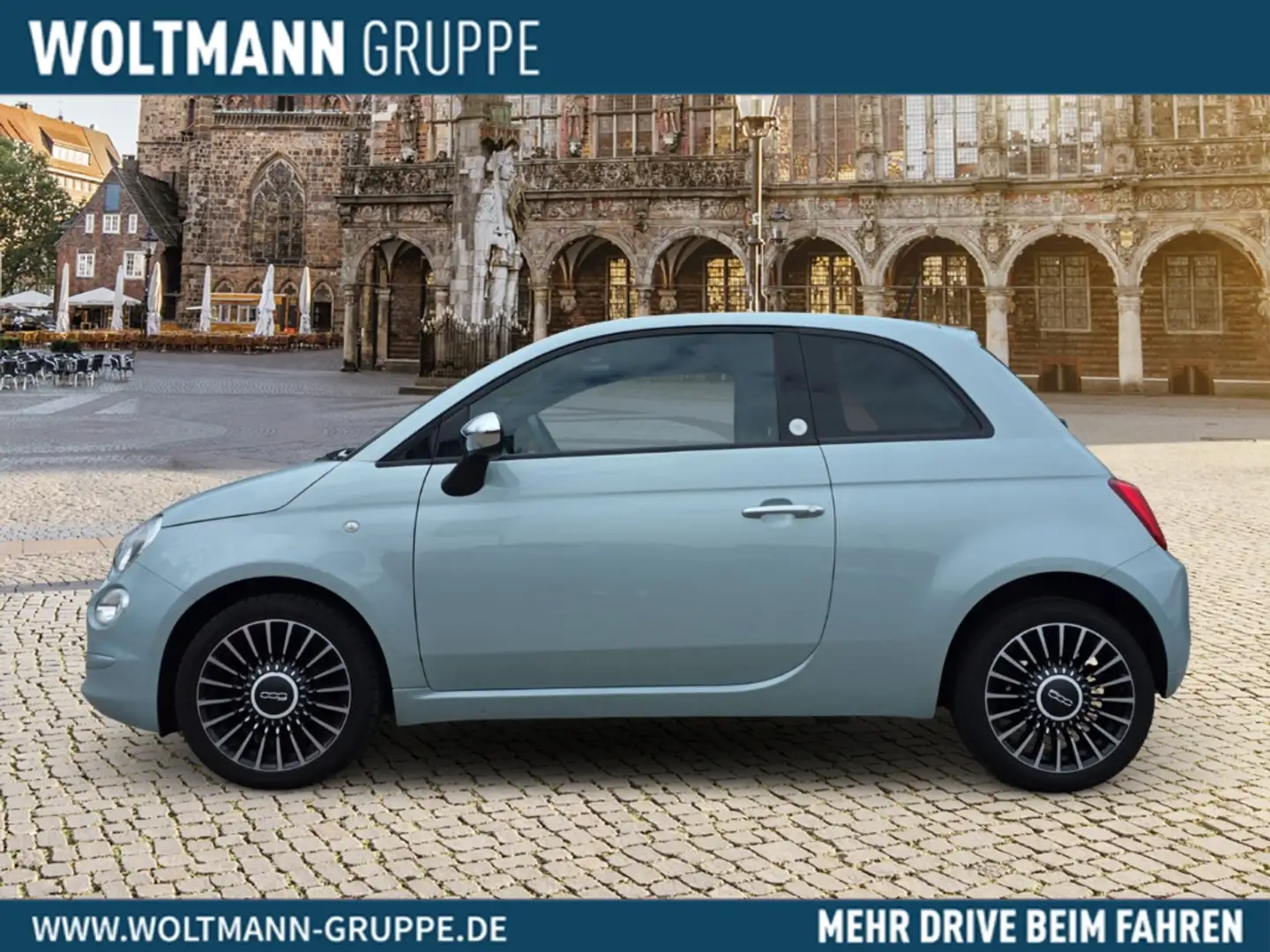 Fiat 500 Launch Edition Panoramaschiebedach Klimaauto. Navi Grün - 2