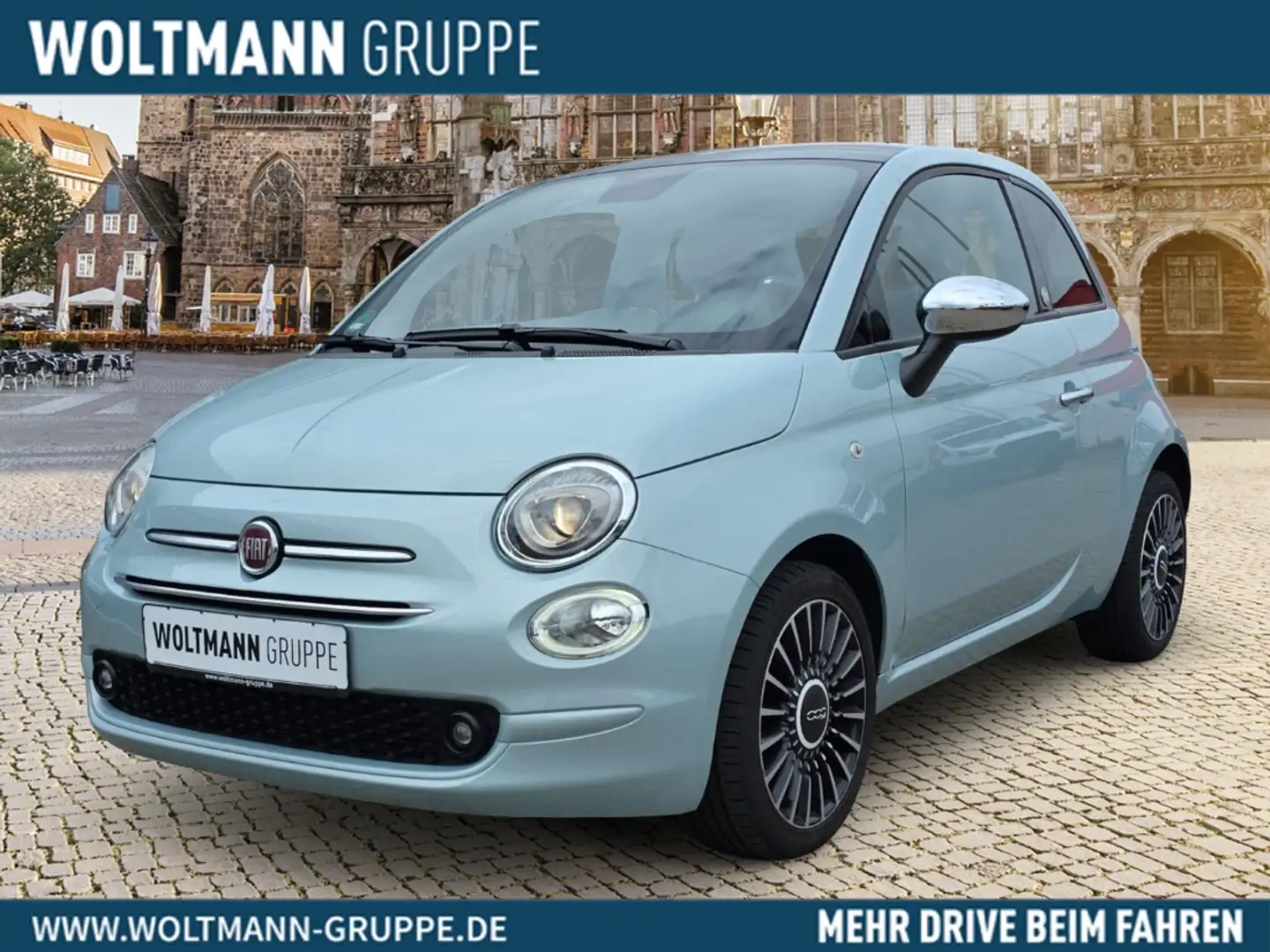 Fiat 500 Launch Edition Panoramaschiebedach Klimaauto. Navi Grün - 1