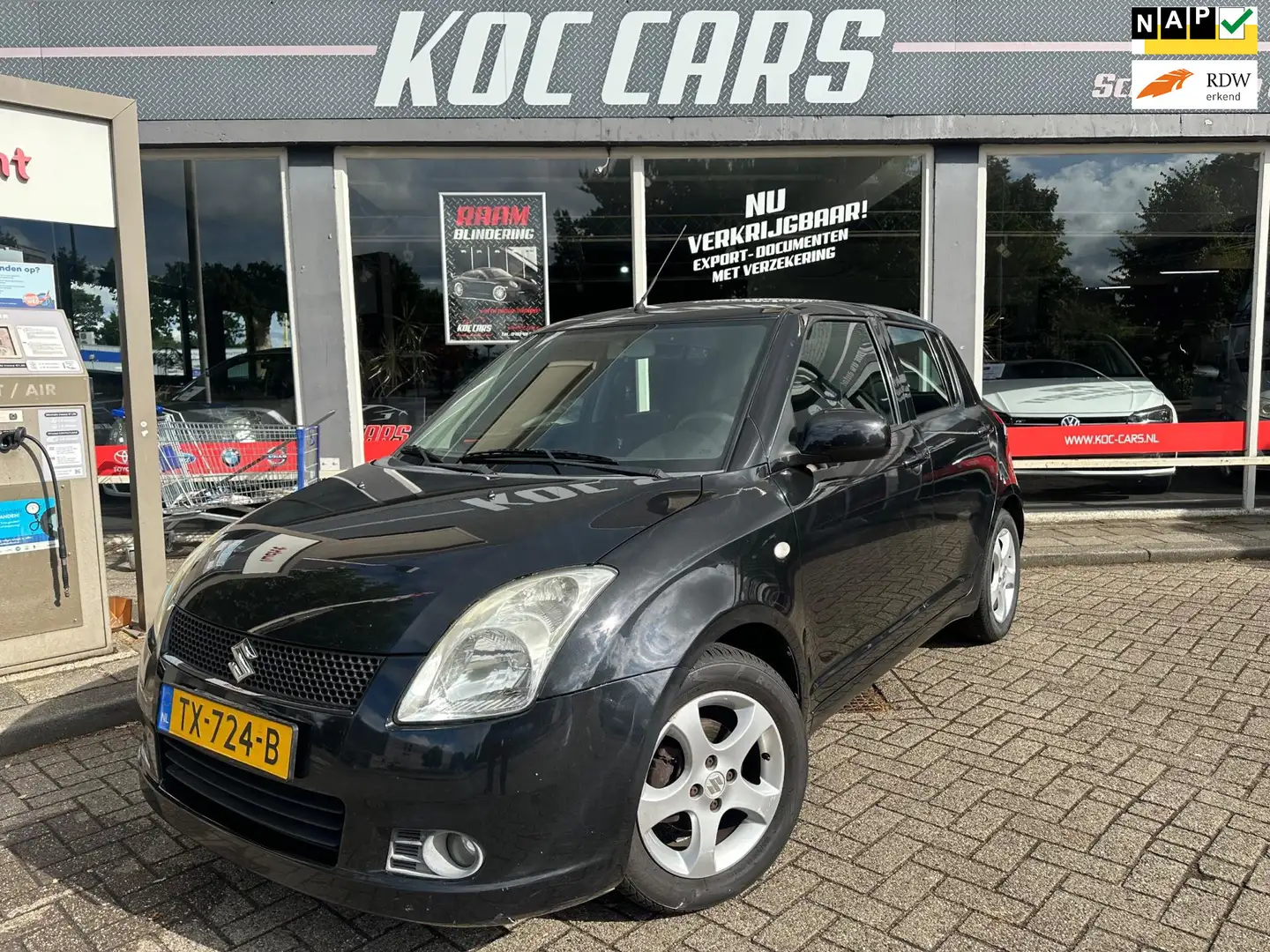 Suzuki Swift 1.5 Comfort NIEUWE KOPPELING + APK AIRCO Zwart - 1