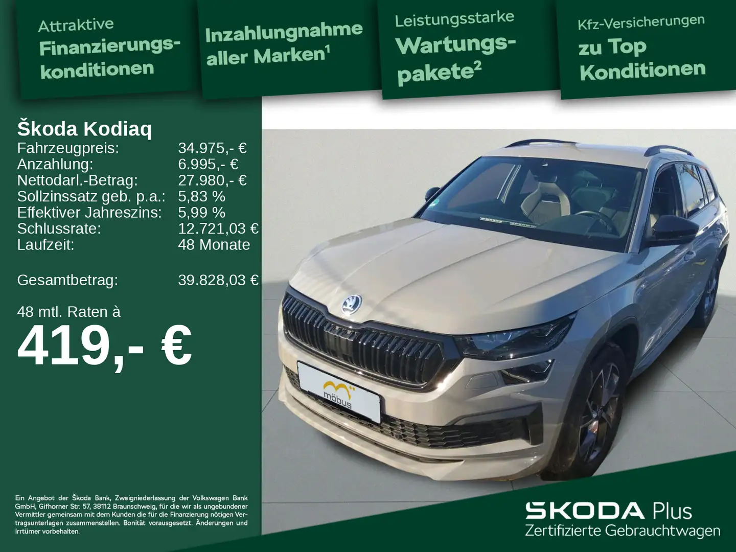 Skoda Kodiaq 2.0 TDI Sportline*APP*ACC*MEMORY*NAV* Grau - 1