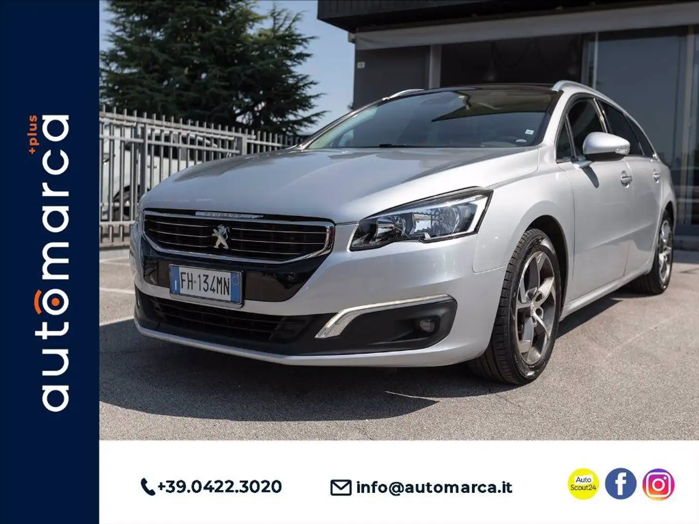 Peugeot 508 SW 2.0 bluehdi Allure 180cv auto Grigio - 1