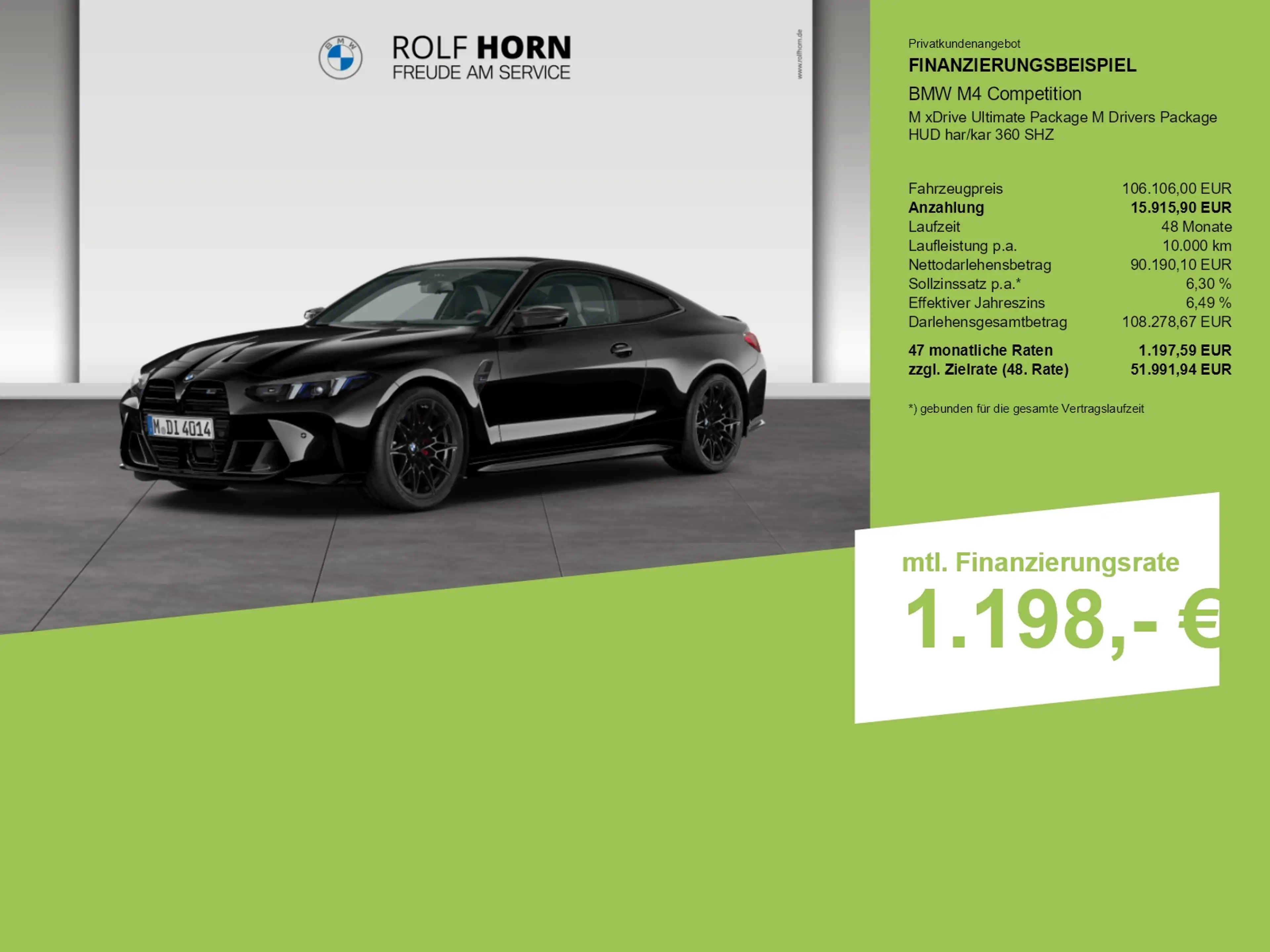 BMW M4 Competition M xDrive Ultimate Package M Drivers Pa — photo 3