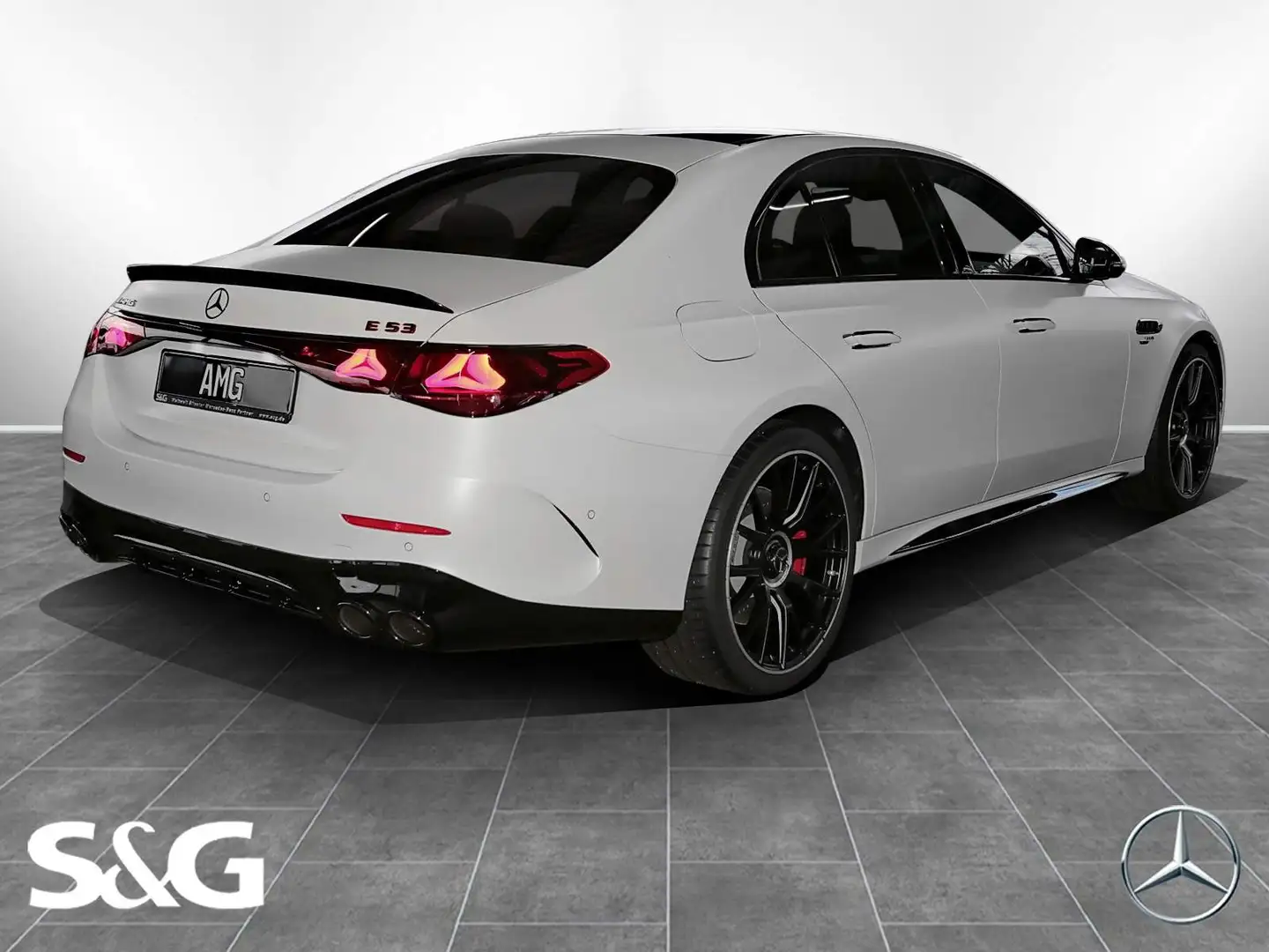 Mercedes-Benz E 53 AMG Hybrid 4M+ MBUX+360°K+AHK+Pano+HUD+21" Weiß - 2