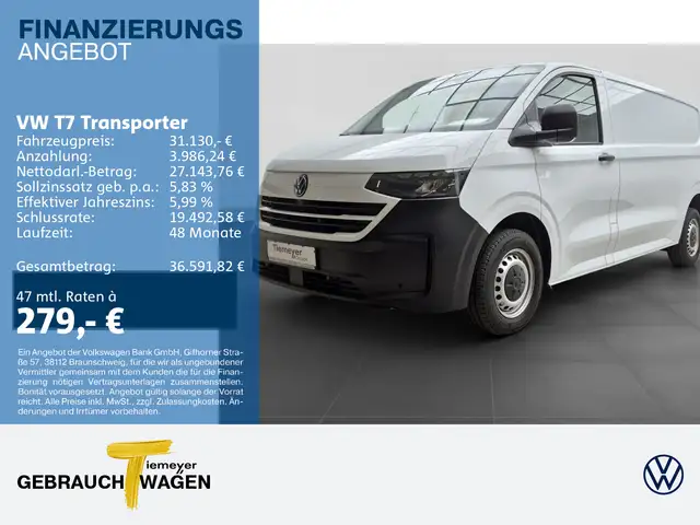 Volkswagen T7 Transporter Kasten LR KAMERA PDC VIRTUAL