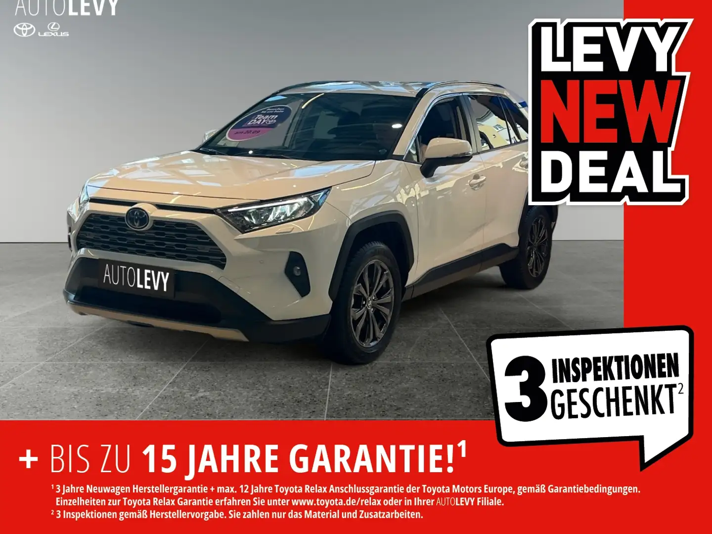 Toyota RAV 4 RAV4 - 2.5 l Hybrid 4x2 Team D Kamera+ACC+CarPlay Blanc - 1