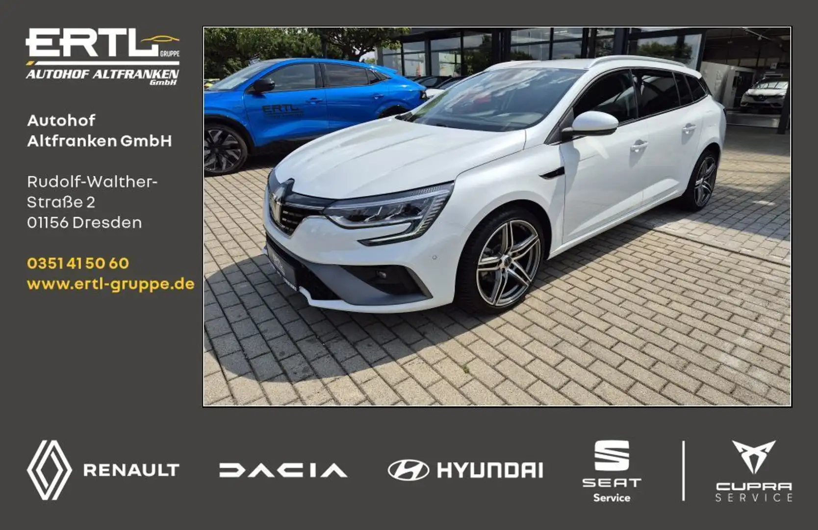 Renault Megane Grandtour E-TECH Plug-in 160 R.S. LINE White - 1