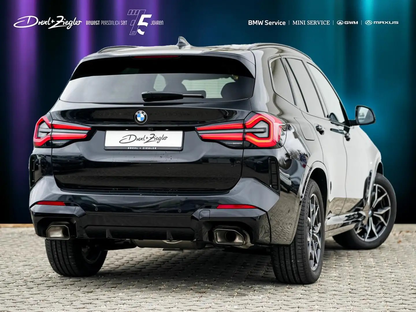 BMW X3 xDrive20d M Sport AHK ACC Laser PaDach STHZG Schwarz - 2