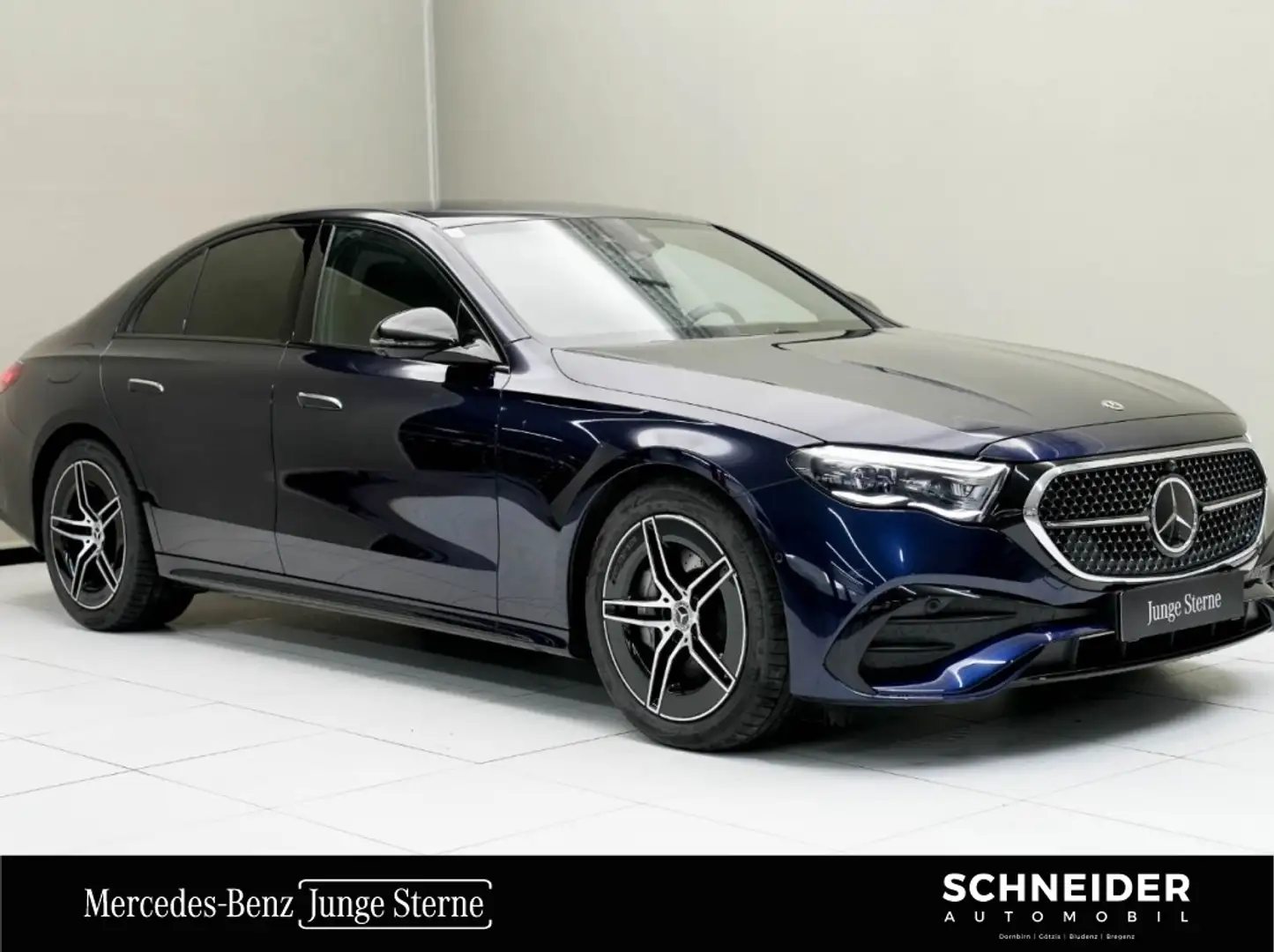 Mercedes-Benz E 220 d 4MATIC Limousine W-Paket Sport S-Sitz Blau - 1