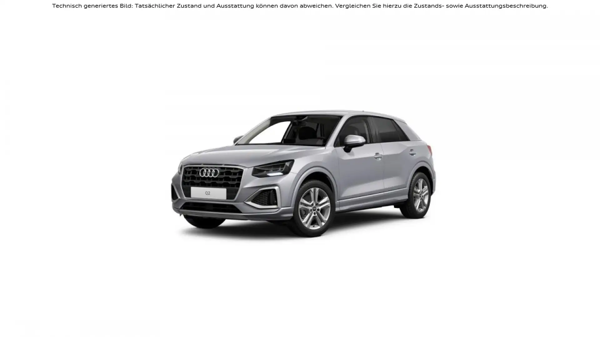 Audi Q2 35 TFSI S tronic advanced LED Navi SHZ AHK Klima Серебристый - 2