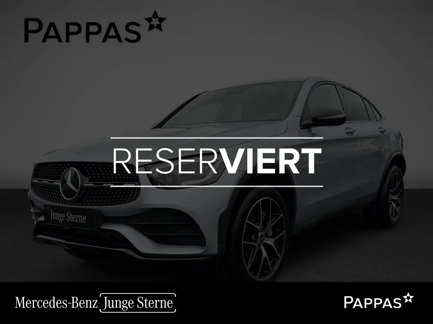 Mercedes-Benz GLC 300 de 4MATIC Coupé Navi Cam Distr AUT Wide Silber - 1