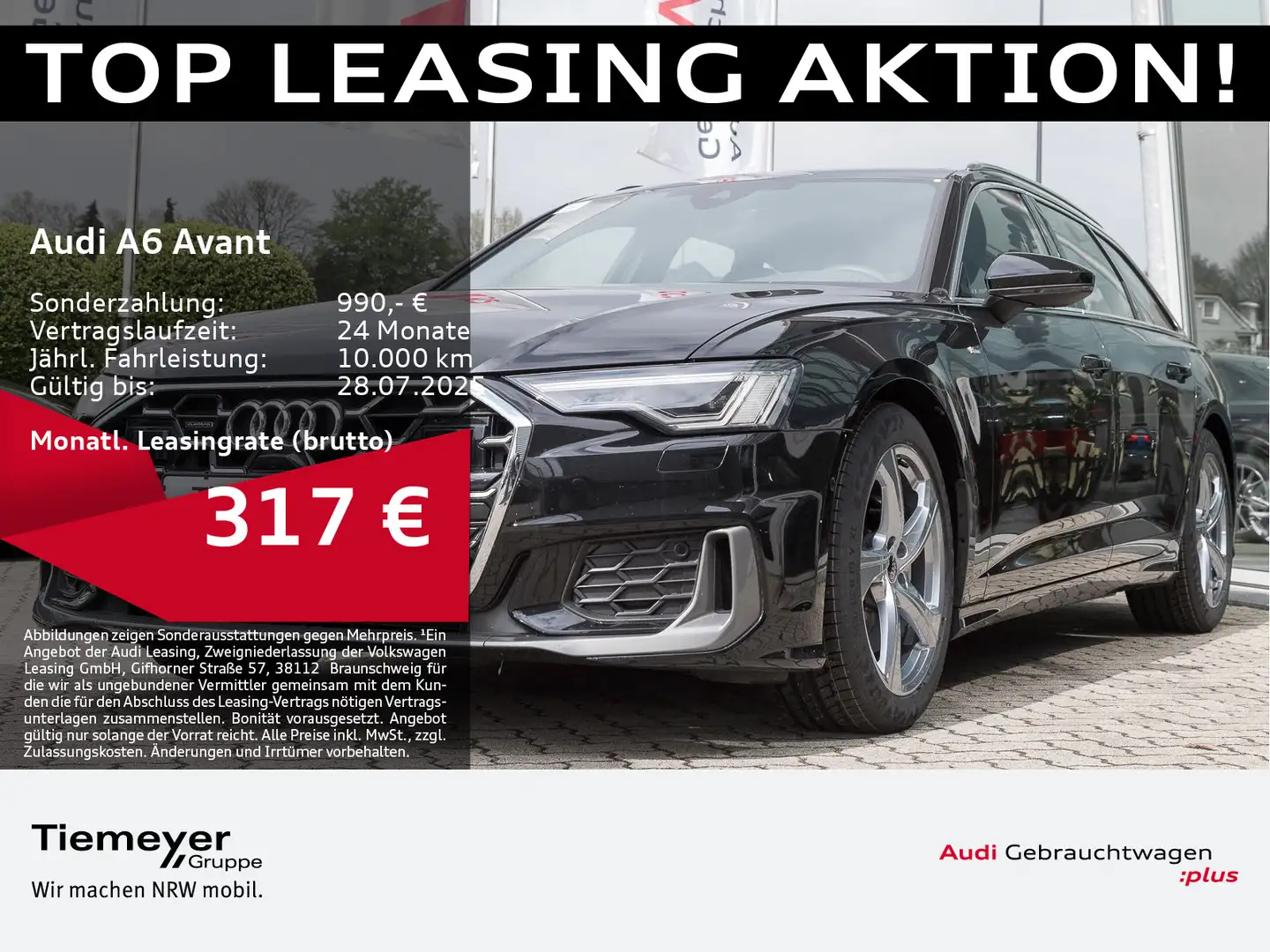 Audi A6 40 TDI Q S LINE PANO MATRIX ALCANTARA Schwarz - 1