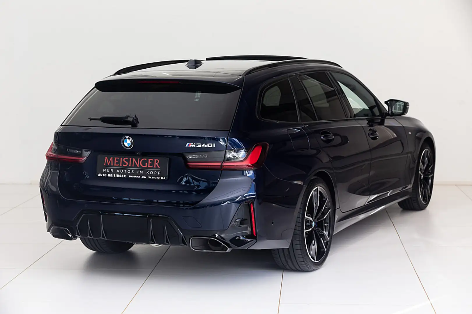 BMW 340 i 48 V xDrive Touring Aut. Bleu - 2