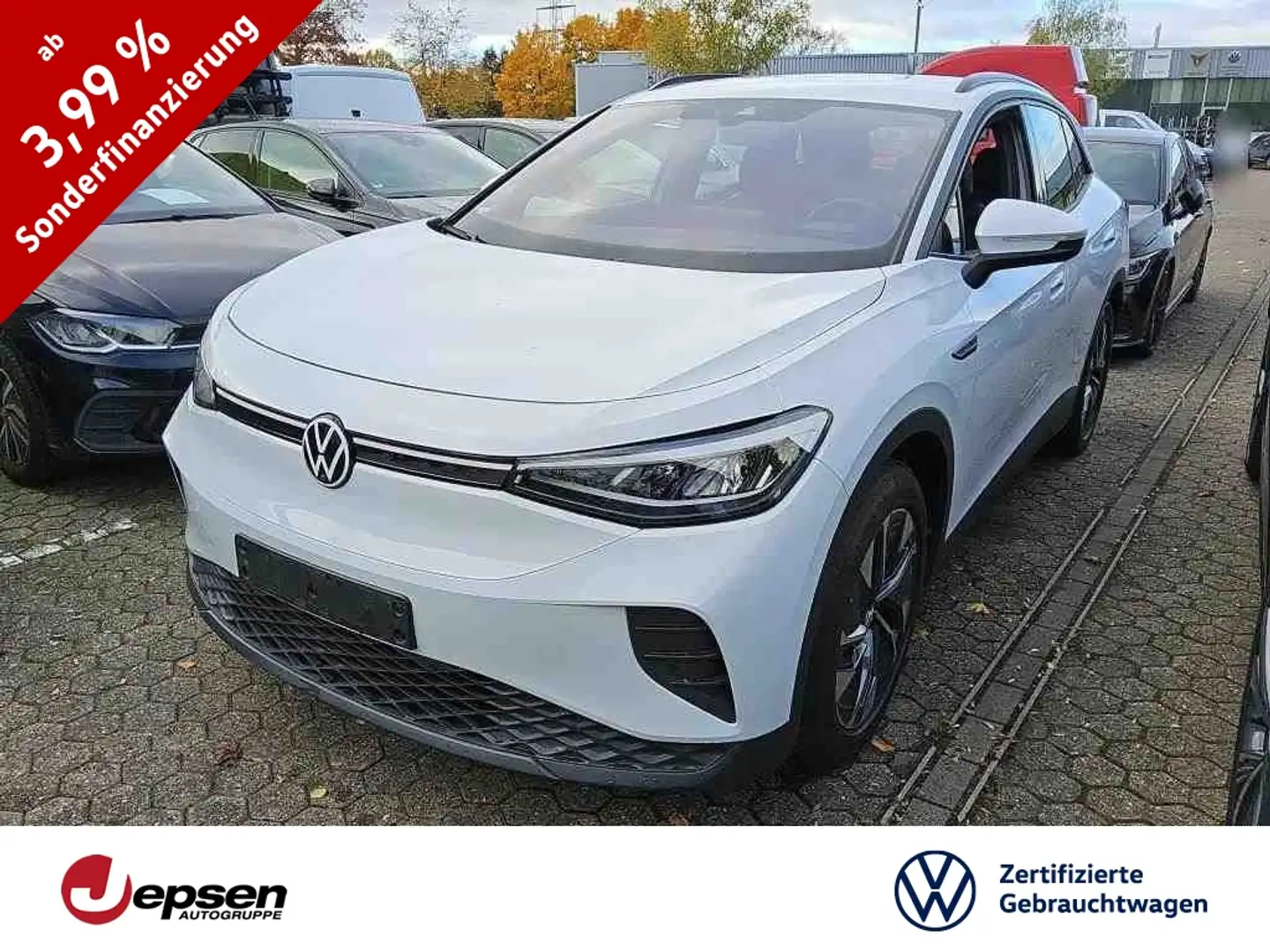 Volkswagen ID.4 Pro Perfor. Automatik AHK+Kamera+LM+HuD+Navi Weiß - 1