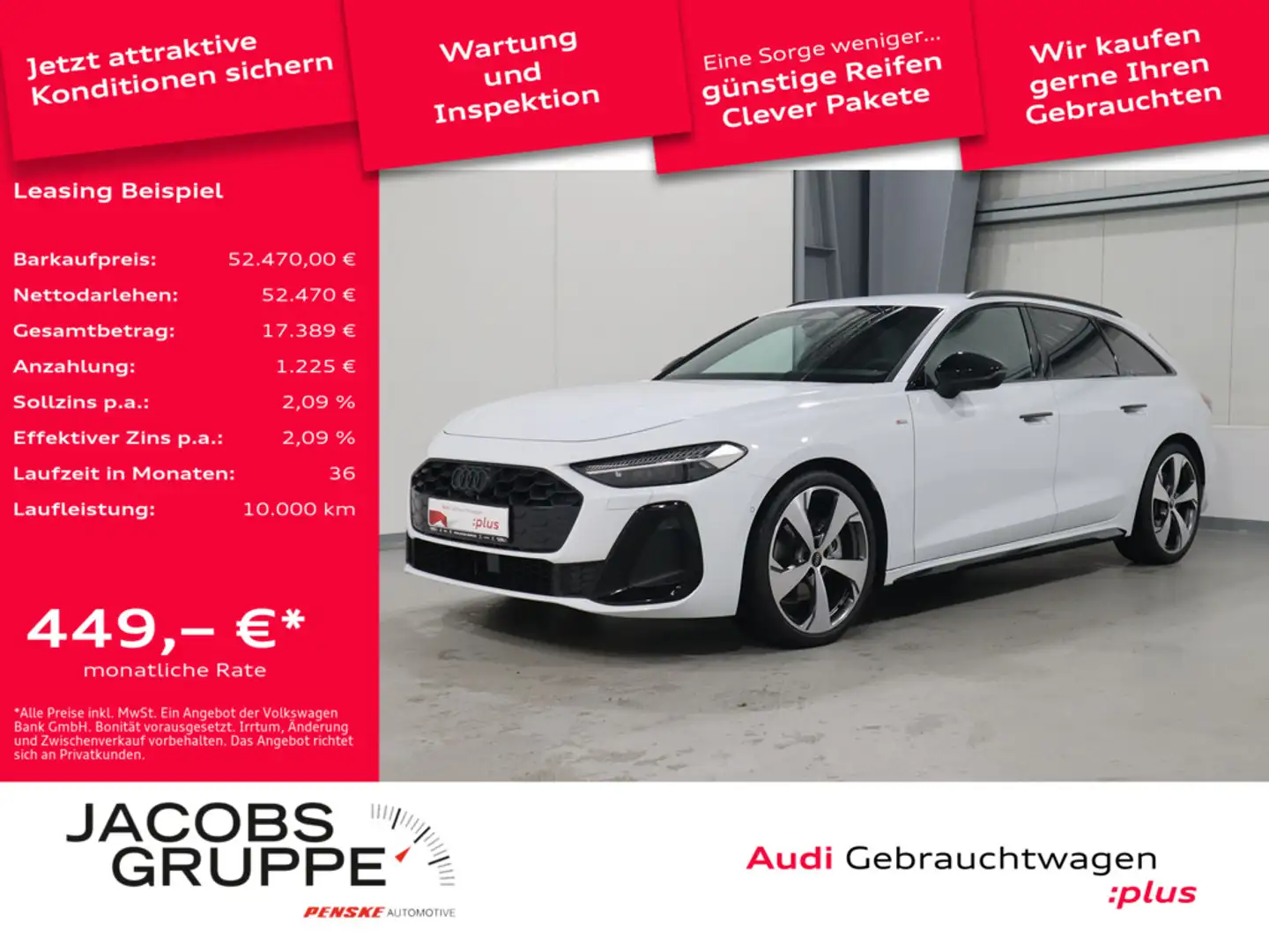 Audi A5 Avant TFSI S-Line VC*PDC*R-Kamera * Weiß - 1