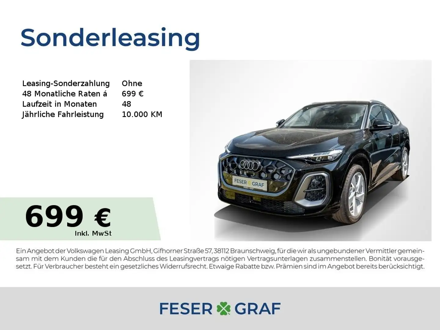 Audi Q5 Sportback TDI qu. 2x S line/tech pro/adAir Schwarz - 1