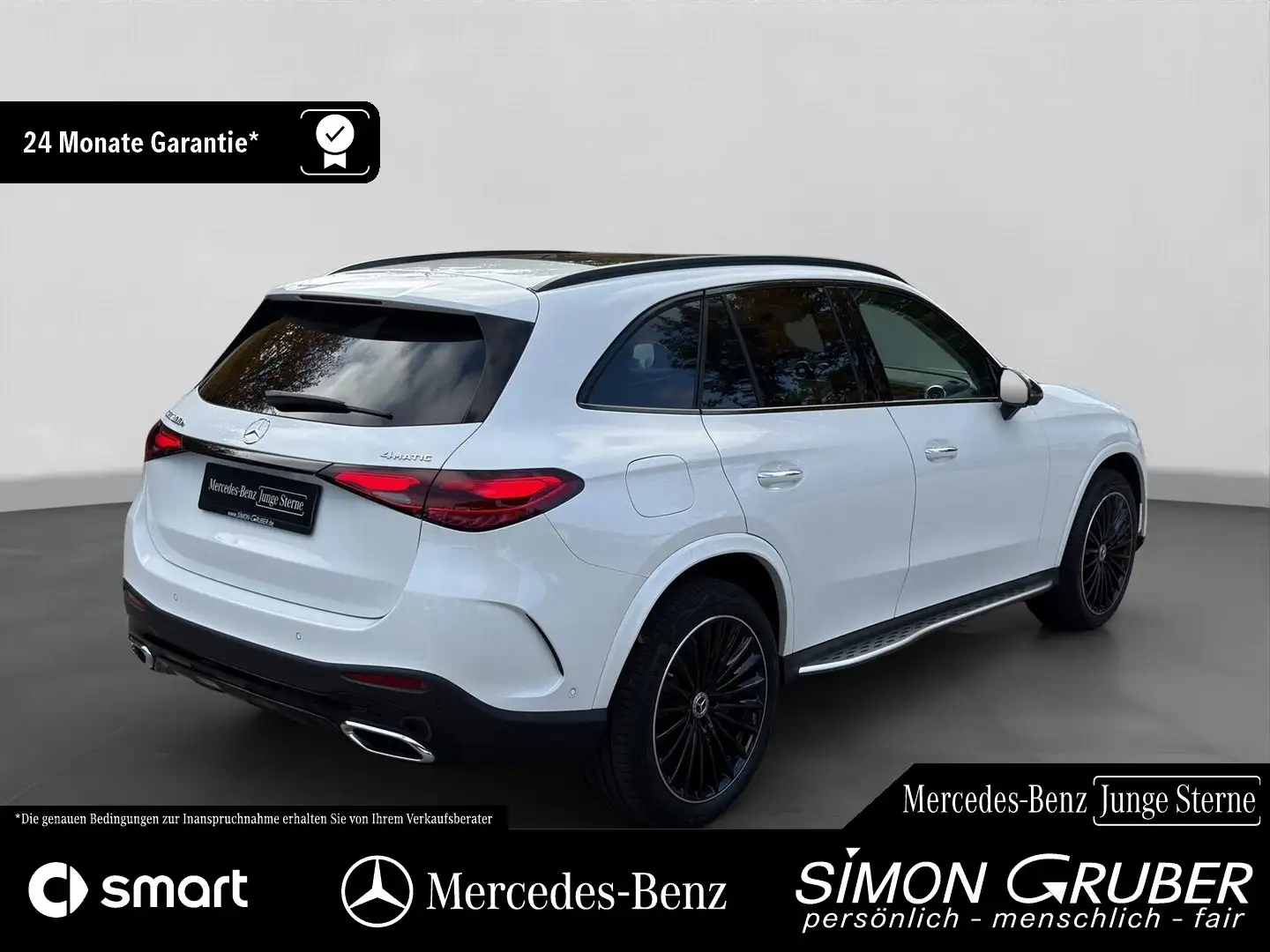 Mercedes-Benz GLC 300 e 4M AMG Pano DigiLight 360 Trittbr. AHK Weiß - 2