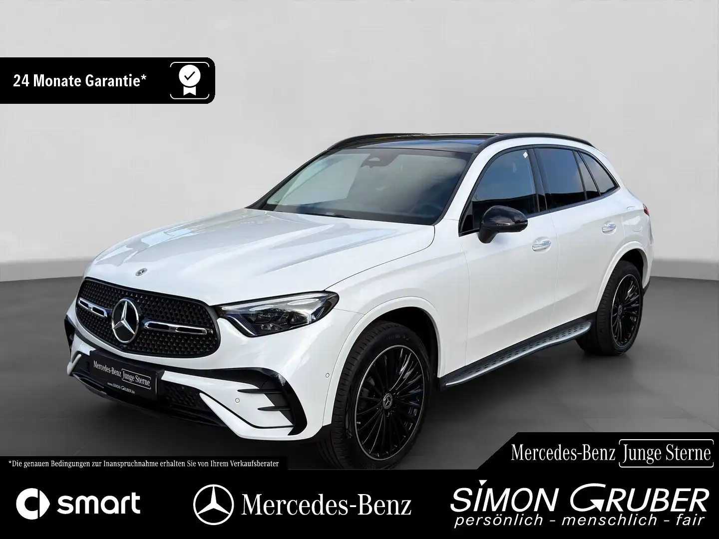 Mercedes-Benz GLC 300 e 4M AMG Pano DigiLight 360 Trittbr. AHK Weiß - 1