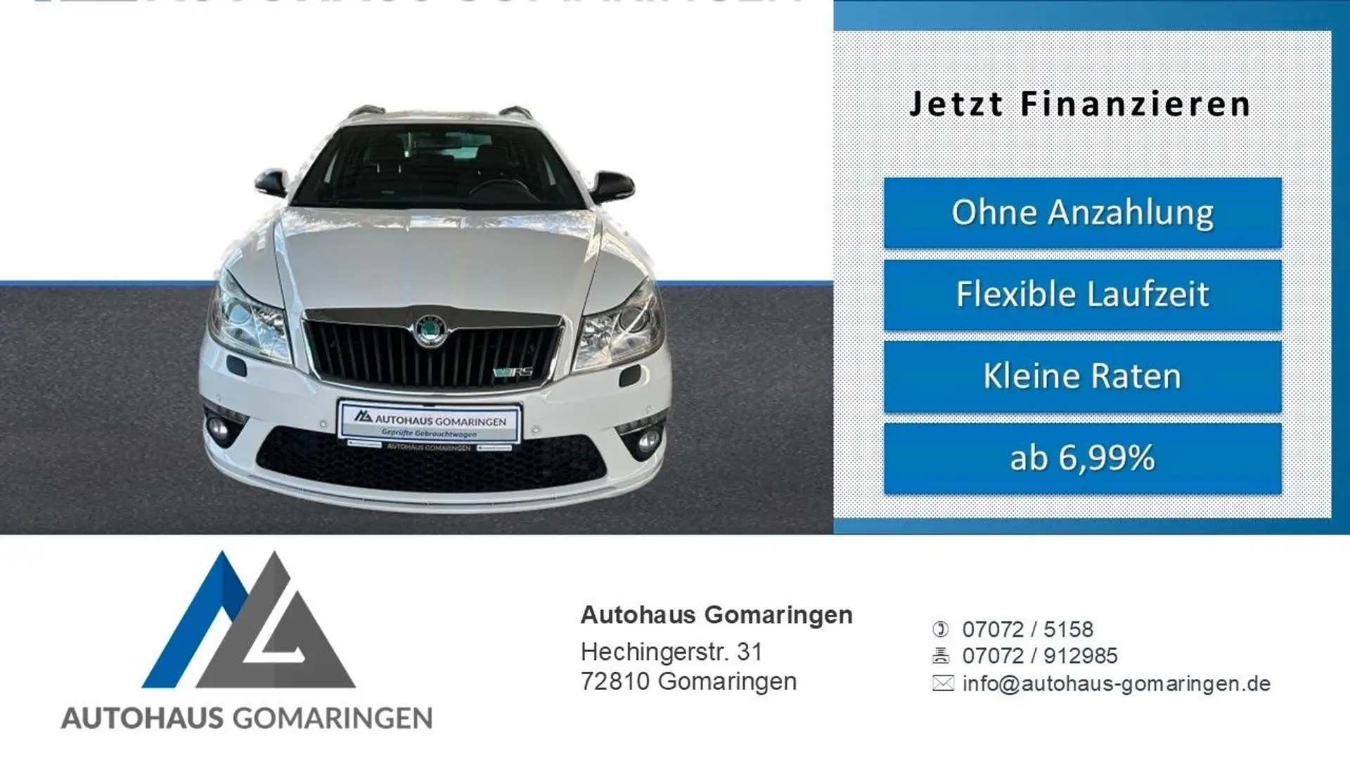 Skoda Octavia Combi RS*DSG*SHZ*AHK*LM*Navi*Xenon*FES* Blanco - 1