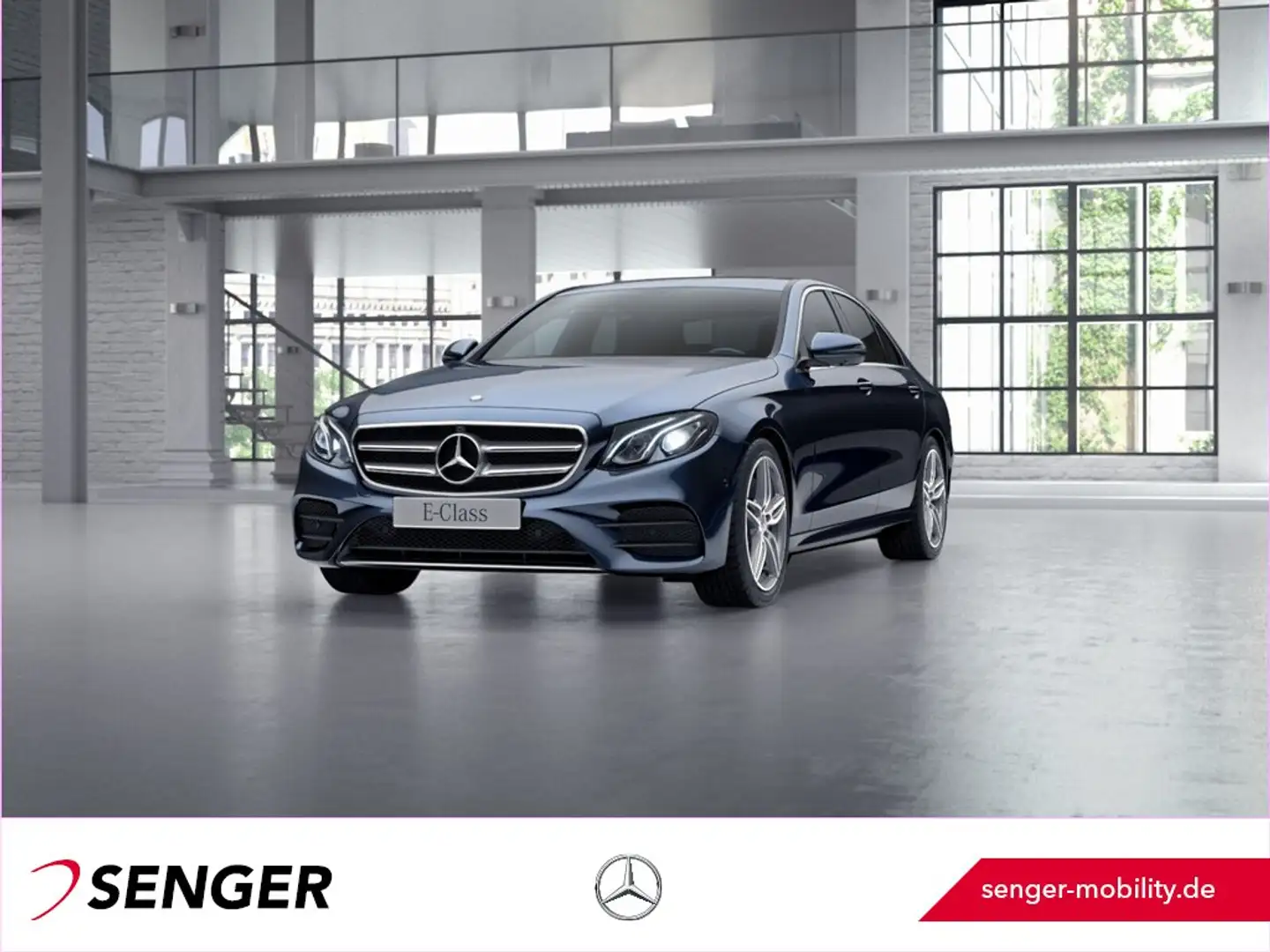 Mercedes-Benz E 220 d AMG Schiebedach 360°-Kamera Navi LED AHK Azul - 1