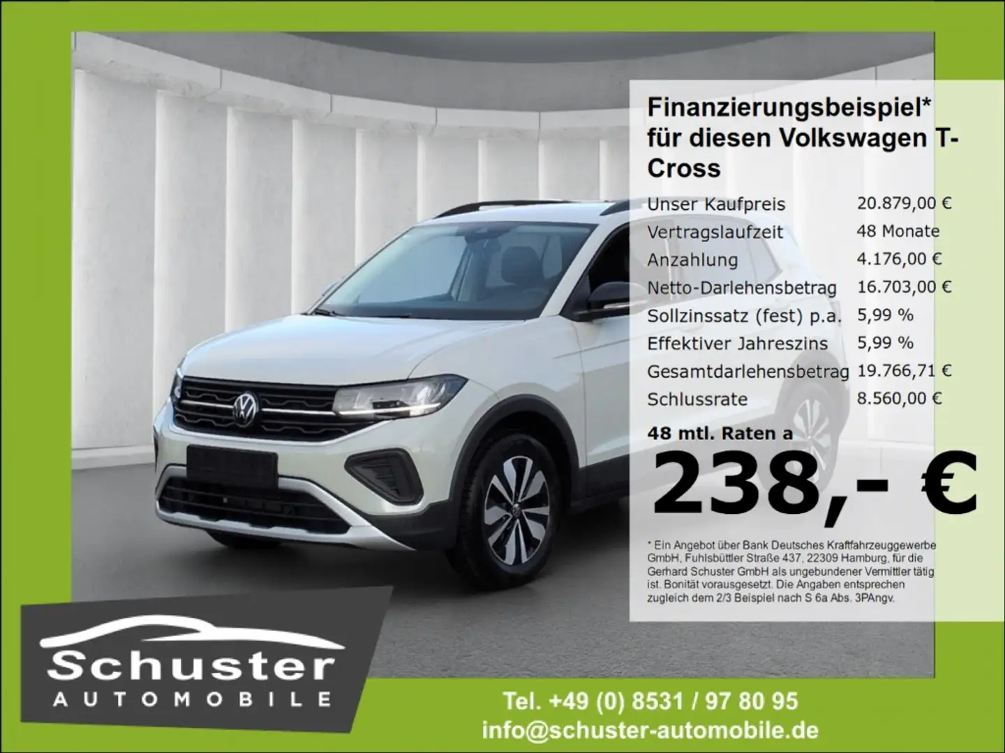 Volkswagen T-Cross GOAL 1.0TSI*LED ACC digCockp SHZ AppConn Grau - 1