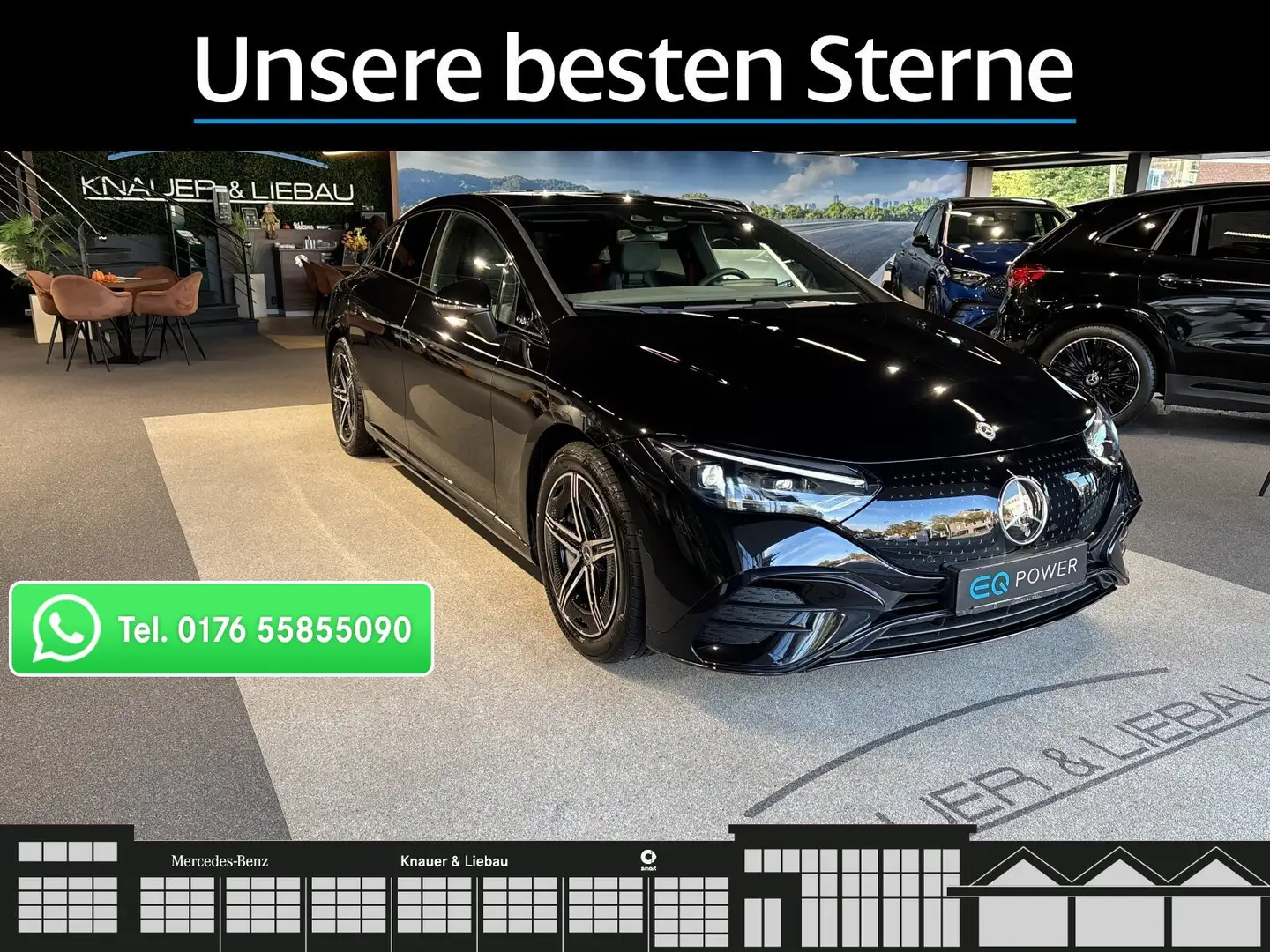 Mercedes-Benz EQE 300 EQE 300 AMG-Line*FAP*AHK*Burmester*Memory*360° Noir - 1