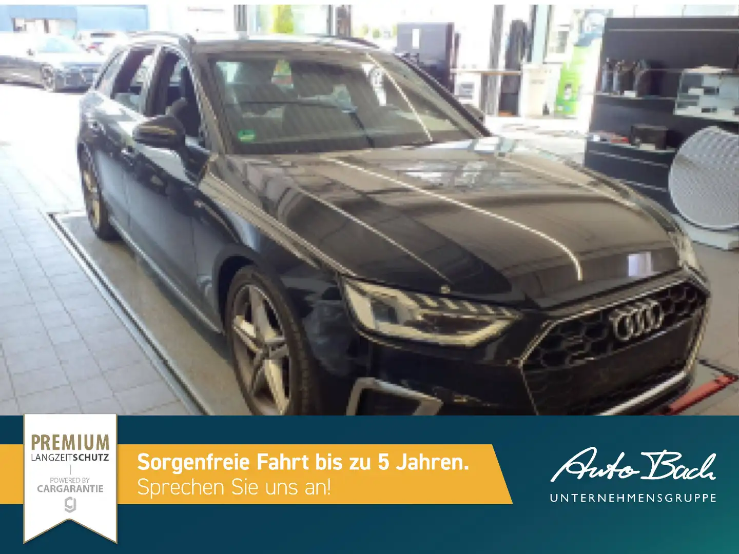 Audi A4 S line 40TDI qu Stronic Navi LED ACC AH Schwarz - 2