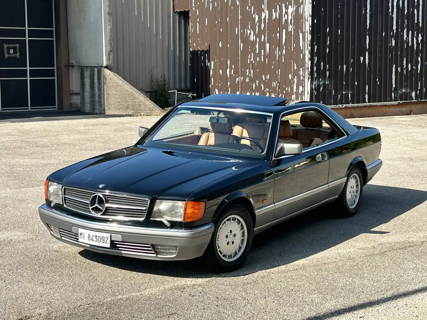 Mercedes-Benz 500 SEC coupe TARGA MILANO Negru - 1