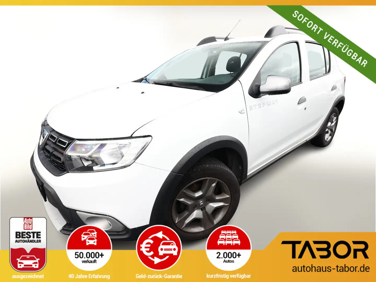 Dacia Sandero Stepway II 1.0 TCe 100 Prestige Nav PDC Weiß - 1