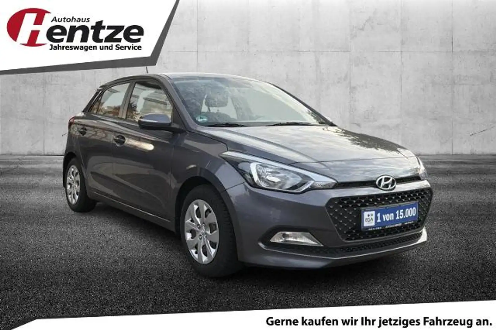 Hyundai i20 Klima,Allwetterreifen,ZV,Sitz+Lenkradheizung Grau - 2
