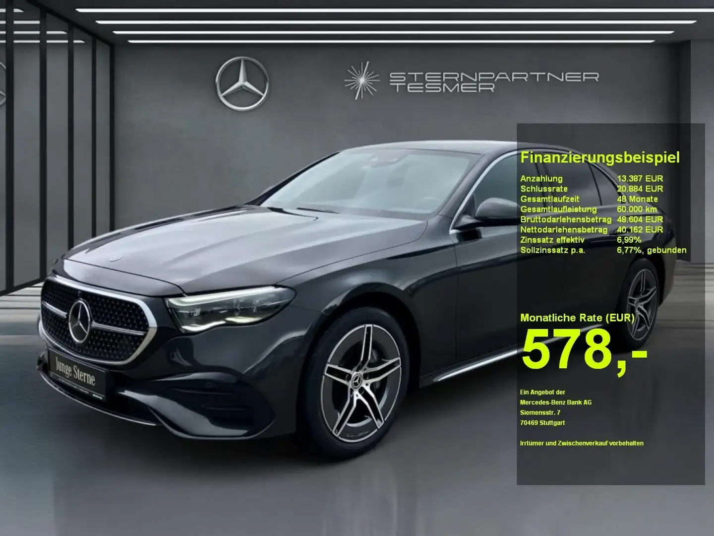 Mercedes-Benz E 300 e AMG/Distr./Mem.P/AHK/360°/Agility.Ctrl Grau - 1